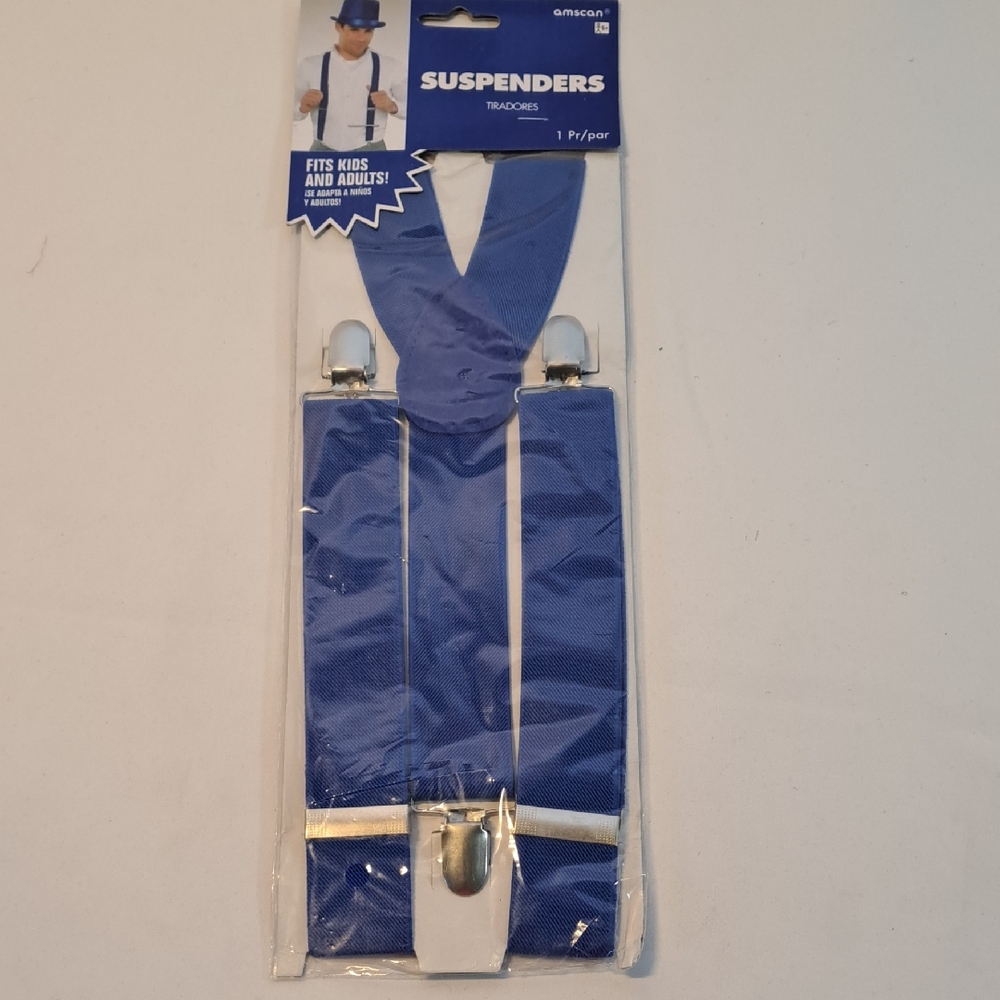 Amscan Blue Suspenders for All Ages